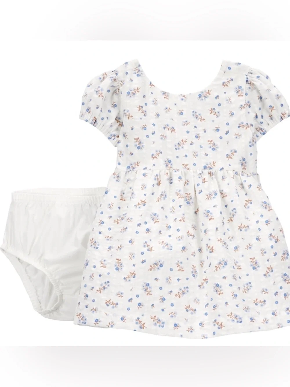 Carter's White Dress with Pink and Yellow Floral Print